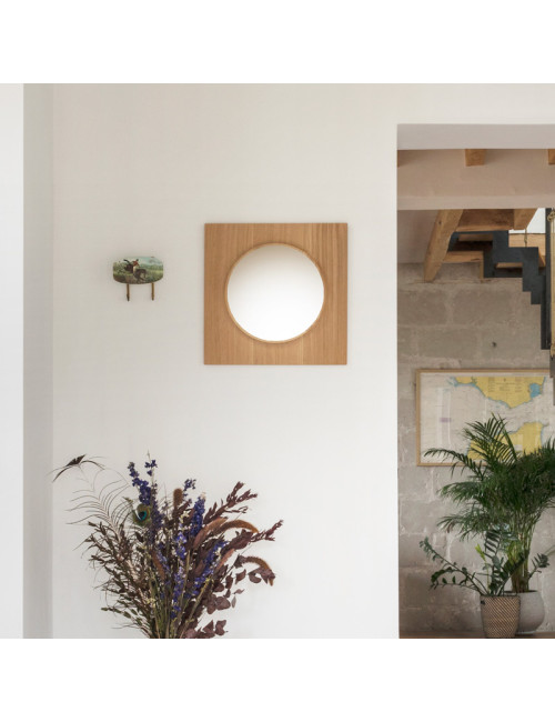 Drugeot Manufacture Circuit solid oak mirror - 2 shapes