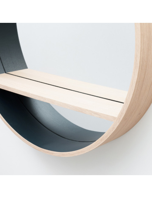 Drugeot Manufacture solid oak console mirror - 14 colors