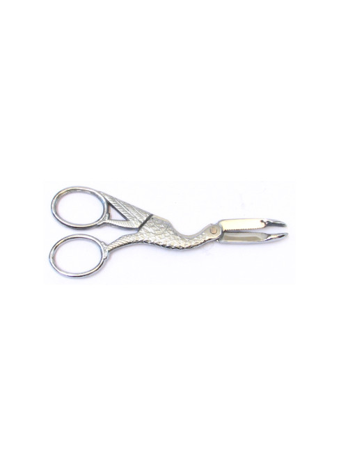 Roger Orfèvre sugar cutter stainless steel stork