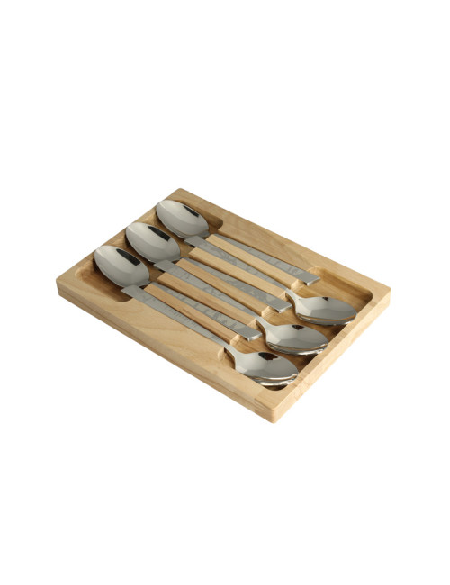 Roger Orfèvre Box of 6 table spoons "Décors rugby"