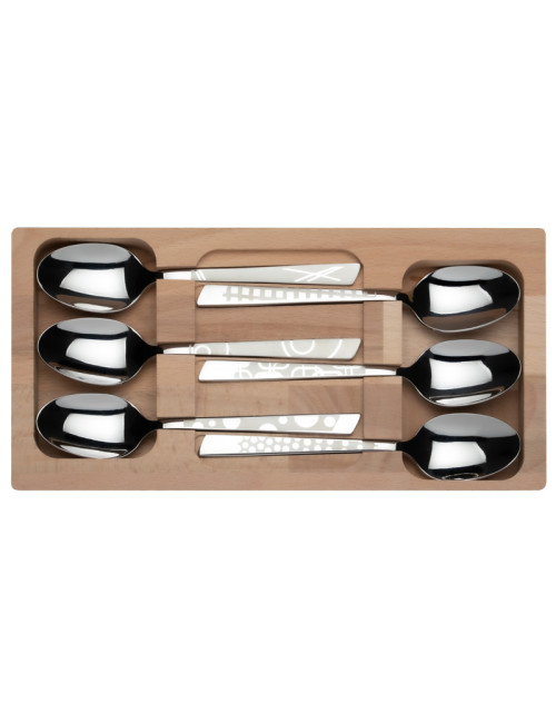 Roger Orfèvre Box of 6 teaspoons Décors Maison