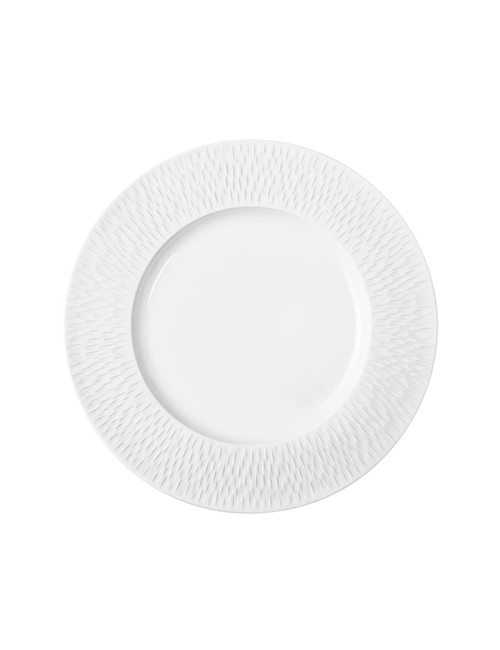 DEGRENNE 6 Boréale Satin Blanc plates - 6 sizes