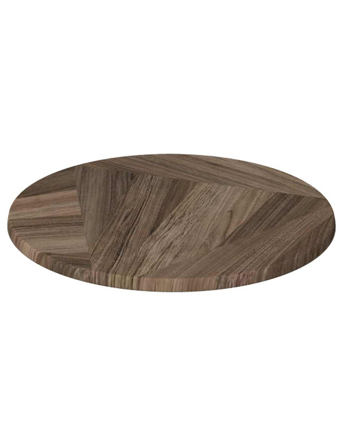 Plateau bistrot rond stratifié moulé - 50 coloris - 2 tailles