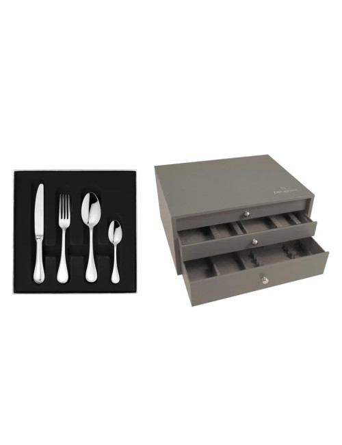 DEGRENNE Verlaine Mirror cutlery box 124 pieces