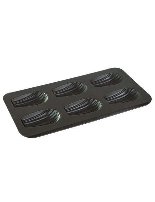 Plate 6 gourmet madeleines - non-stick - 39.5x20cm Gobel