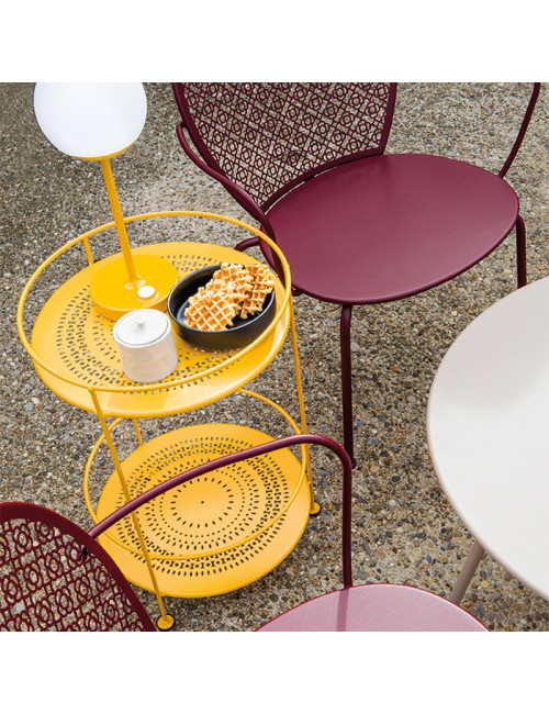 FERMOB Guinguette Perforated pedestal table - 20 colors