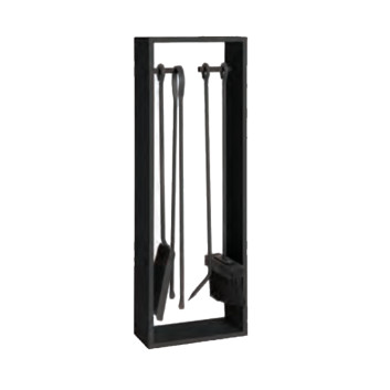 REIGNOUX black fireplace set h.64cm