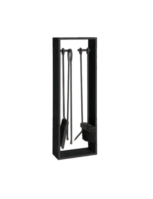 REIGNOUX black fireplace set h.64cm