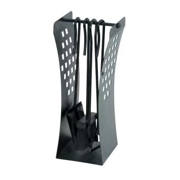 REIGNOUX black fireplace set h.43cm