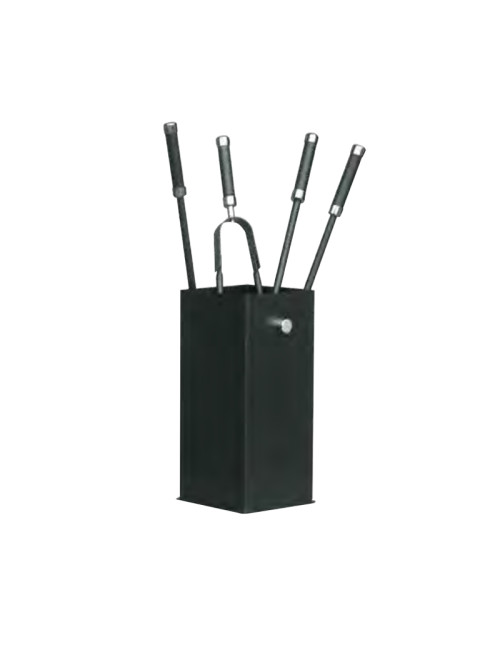 REIGNOUX black fireplace set h.60cm