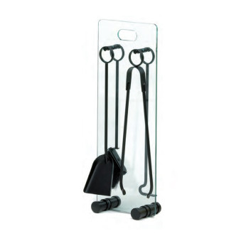 REIGNOUX glass fireplace set h.66cm - 3 colors