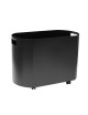 REIGNOUX Oblong log holder wood reserve in steel