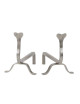 REIGNOUX Pair of andirons h.27cm