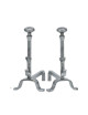 REIGNOUX Pair of andirons h.46cm daisy head