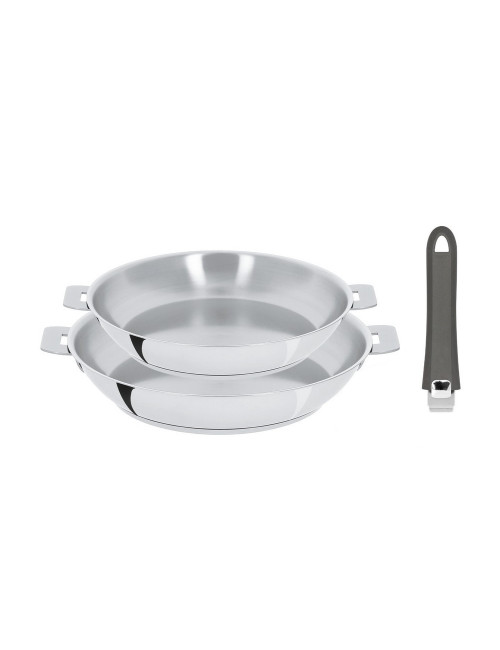 Cristel Mutine 2-piece set of removable high pans 24 28cm