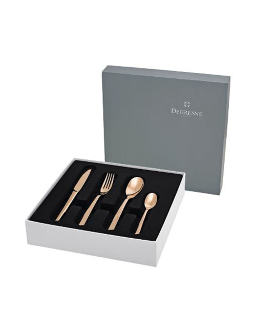 Degrenne Box of 24 cutlery Guest Copper