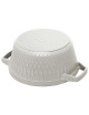 Staub patterned cocotte casserole dish - 2 colors 2 sizes