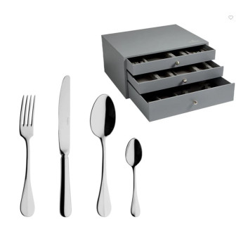 DEGRENNE Box of 124 place settings Blois Mirror