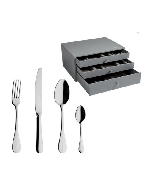 DEGRENNE Box of 124 place settings Blois Mirror