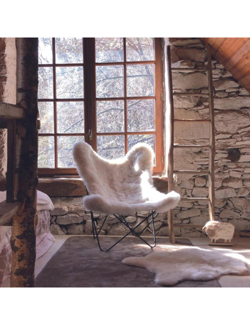 Airborne AA armchair cover in ICELAND sheepskin - 2 colors