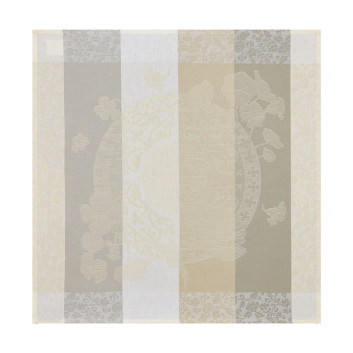 Le Jacquard Français 4 napkins Fleurs Gourmandes - chalk