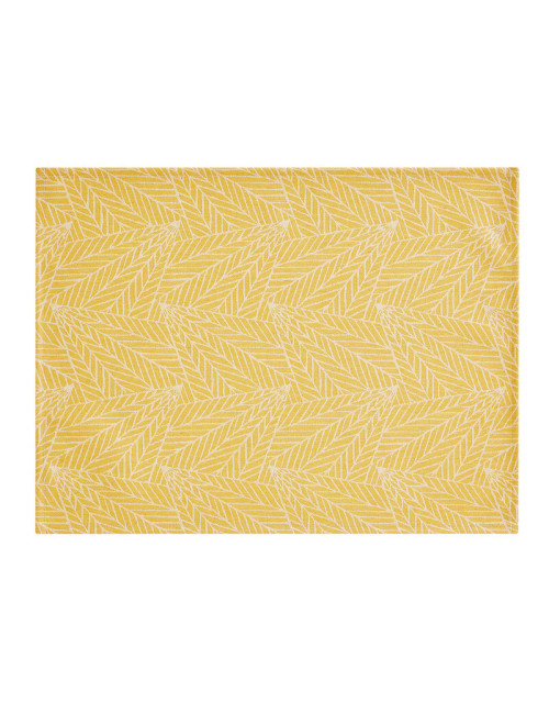 Le Jacquard Français 4 coated placemats A la carte leaves - 4 colors