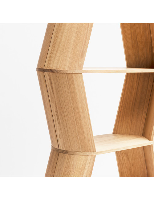 Drugeot Manufacture Loft bookcase in solid oak