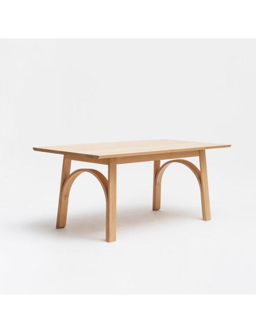 Drugeot Manufacture Arch solid oak fixed dining table - 3 sizes
