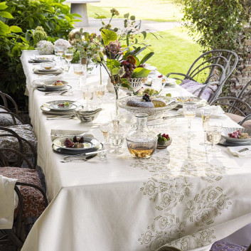 Alexandre Turpault PARADIS tablecloth 100% linen - 2 colors