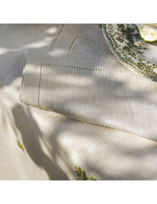 Alexandre Turpault Infusion Tablecloth 100% linen - 3 sizes