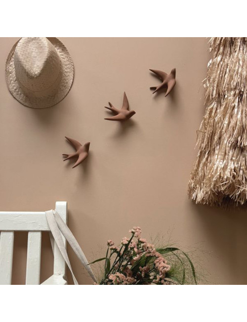 Monochromic Hirondelle Volage wall decoration - 5 colors