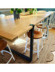 Nicolle wood and metal chair - 4 heights 8 colors 2 wood