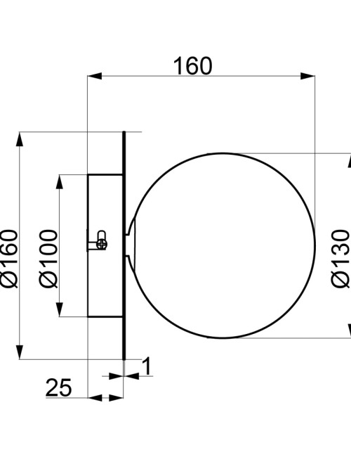 Aluminor Marquise wall light