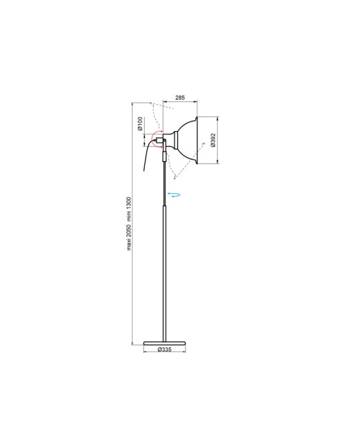 Aluminor Loft LS floor lamp black