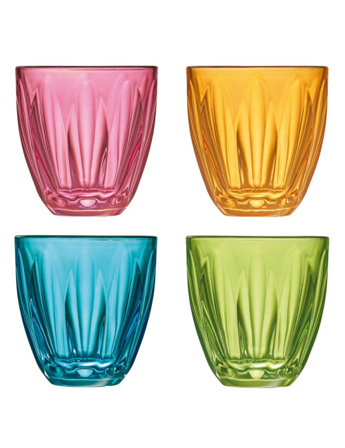 La Rochère 6 Lily water glasses tumblers - 4 colors