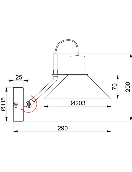 Aluminor Zinga wall light