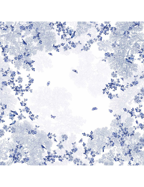 Garnier Thiebaut Volière Bleue Tablecloth - 5 sizes