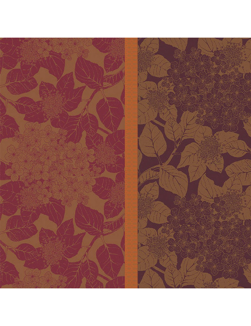 Garnier Thiebaut 4 Hortensias napkins - 2 colors