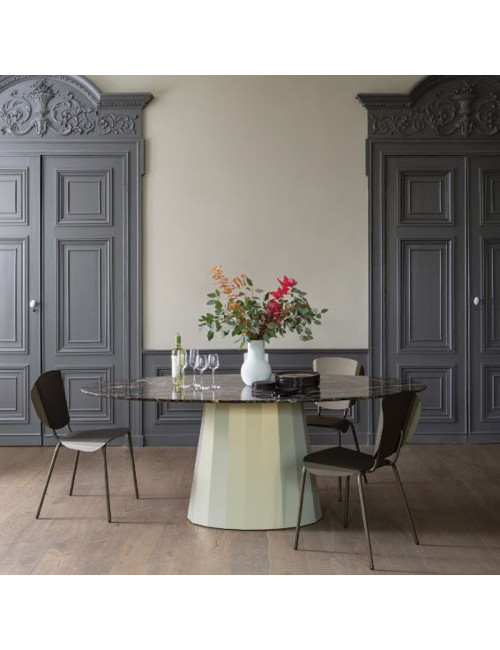 MATIERE GRISE Ankara oval marble dining table - 39 colors