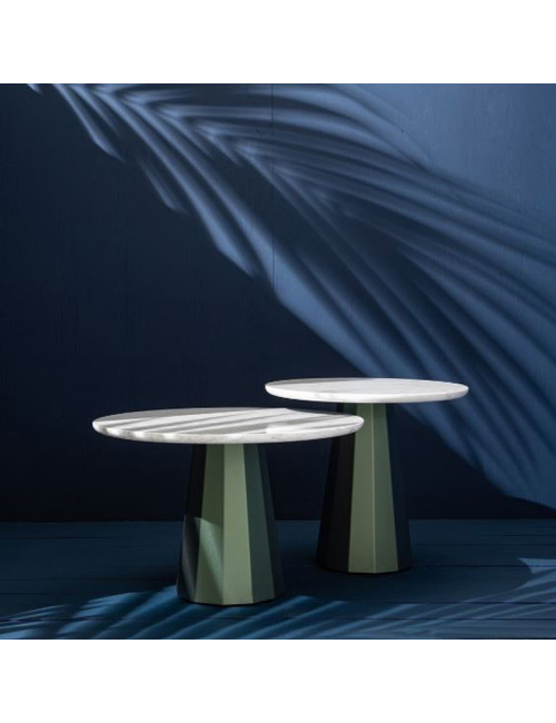 MATIERE GRISE Ankara round coffee table in marble - 39 colors 2 sizes