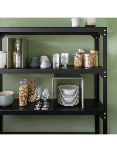 MATIERE GRISE 4-tier shelf Hegoa Steel - 38 colors 2 sizes