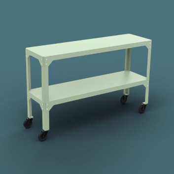 MATIERE GRISE 2-tier shelf Hegoa Steel - 38 colors