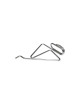 Oisipic anti-volatile picks for gutter with bead in straight position - 4 sizes