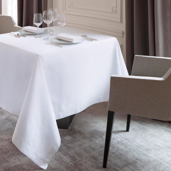 Le Jacquard Français Tablecloth Offer White cotton - 3 dimensions