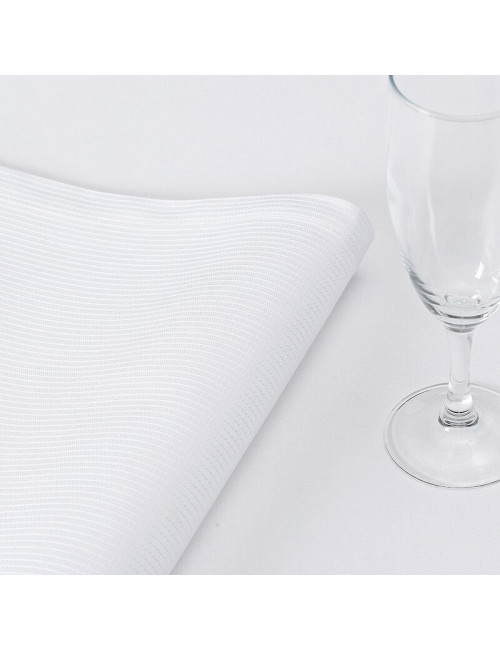 Le Jacquard Français 4 napkins Offer White cotton - 3 patterns