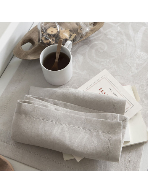 Le Jacquard Français 4 Tivoli Lin table napkins - 10 colors