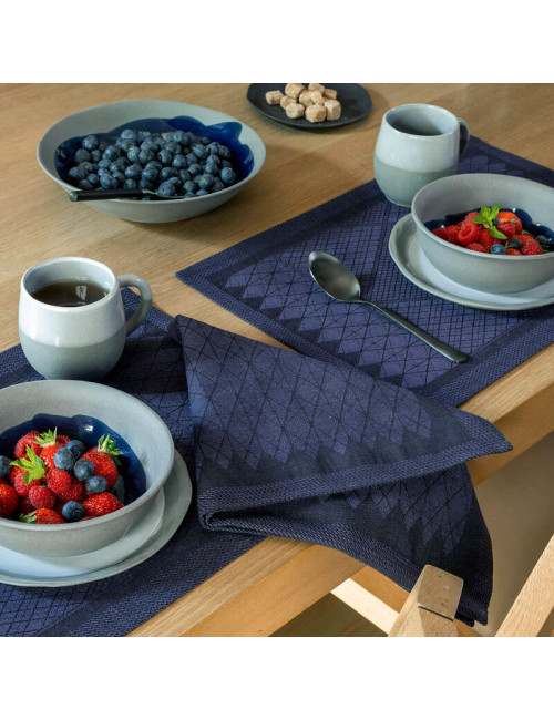 Le Jacquard Français x Wilmotte 4 Club cotton linen placemats - 7 colors - rectangular