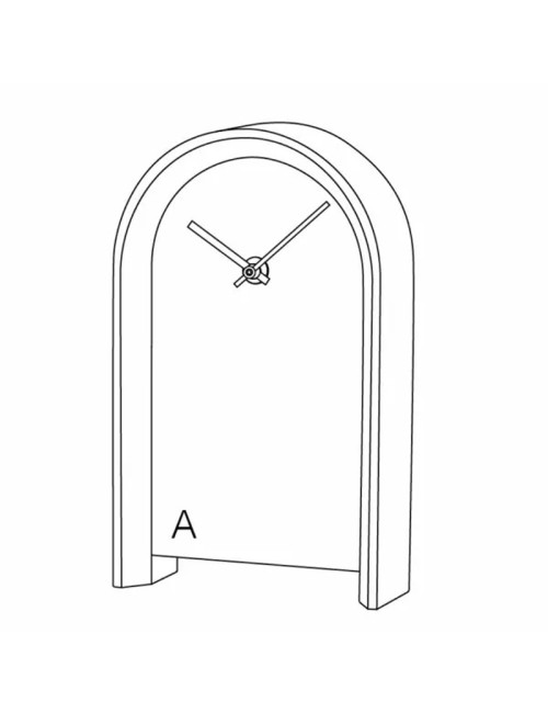 Drugeot Manufacture Arc solid oak clock - 14 colors