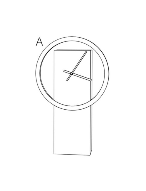 Drugeot Manufacture Cyclock solid oak clock - 14 colors