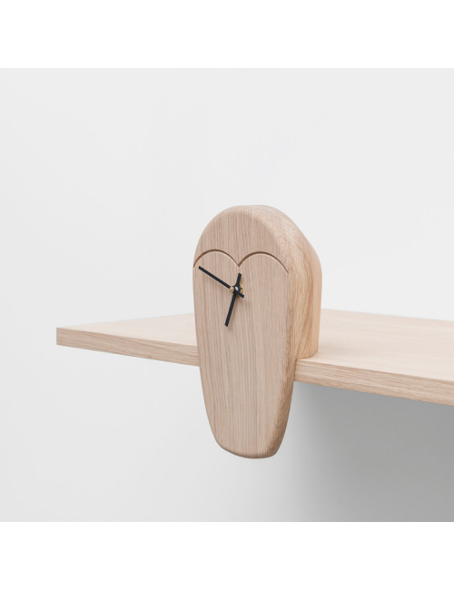 Drugeot Manufacture Hibou Owl Clock solid oak - 2 shades